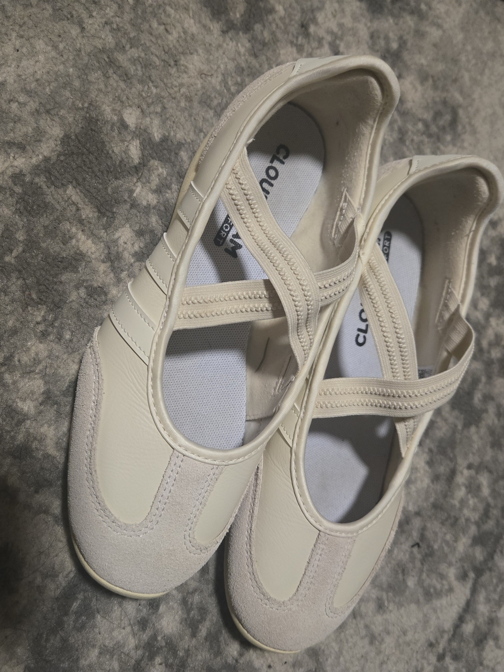 Skechers Women’s Slip-On Mary Jane Flats - Cream - Picture 5 of 7